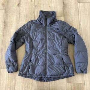 North Face Metropolis Puffer Jacket 600 Down Coat Gray Size Large Women's